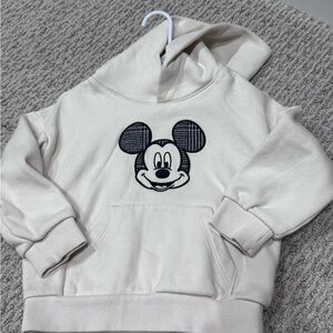 GAP Kids Cream Hoodie with Mickey Mouse